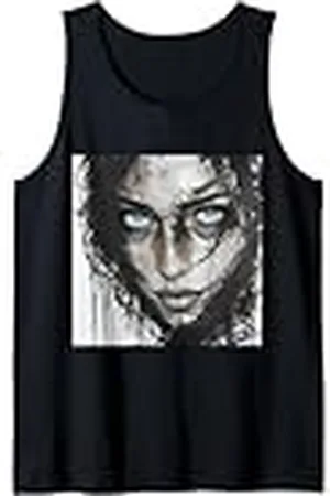 Steampunk Cool Vintage Creations Fantasía Negro Azul Chica Camiseta sin Mangas