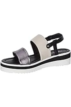 IGI&CO Mujer Poppy, Sandalias con cuña, Gris/Negro, 37 EU