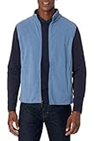 Amazon Chaleco de Forro Polar con Cremallera Completa (Disponible en Tallas Grandes y Largos Especiales) Hombre, , L