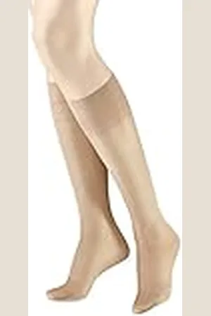 Hudson Calcetines hasta la rodilla transparentes para mujer, color , talla 39-42