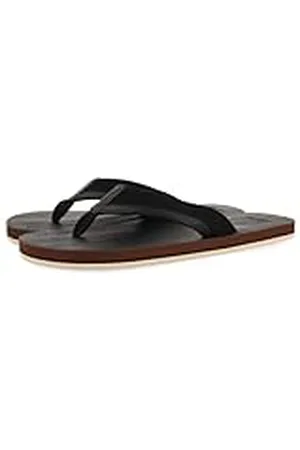 Gioseppo Chanclas Negras con Corte Bicolor para Hombre Brent