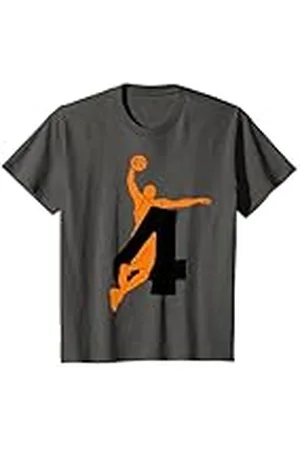 COOL BASKETBALL DESIGNS AND OUTFITS Niños BOLSA DE BASKET 4 AÑOS DE BASKET 4 DÍAS DE NACIMIENTO Camiseta