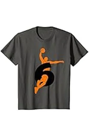 COOL BASKETBALL DESIGNS AND OUTFITS Niños BOLSA DE BASKET 6 AÑOS DE BASKETBOL 6º CUMPLEO DE NACIMIENTO Camiseta