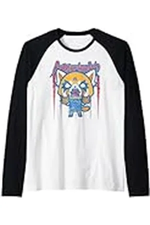 Sanrio Camiseta Aggretsuko Rage Stripes Camiseta Manga Raglan