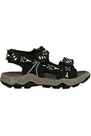 Lurchi 74L8193010, Sandalia, Black-Lime, 39 EU Ancho