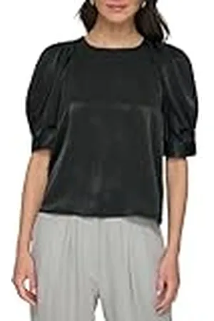 DKNY Manga 3/4 Satin Blouse, , M Mujeres