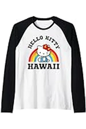 Sanrio Camiseta Hello Kitty Hawaii Camiseta Manga Raglan