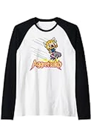 Sanrio Aggretsuko Office Chair Rage - Camiseta Camiseta Manga Raglan