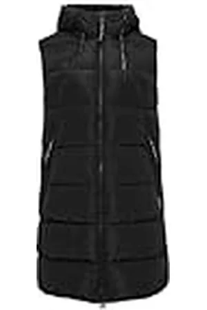 QS by s.Oliver 2148351 Chaleco Acolchado con Capucha Largo, , L Mujeres