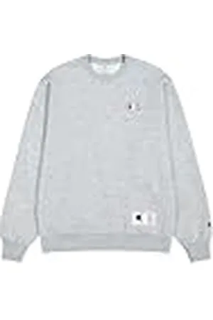 Champion Legacy Retro Sport (220325) -Soft Compact Poly Fleece Back Logo Crewneck Sudadera, , L para Hombre