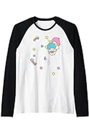 Sanrio Little Twin Stars Space Shooting Stars Camiseta Manga Raglan