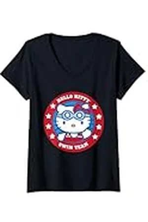 Hello Kitty Mujer Swim Camiseta Cuello V