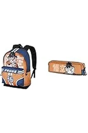 Dragon Ball Kamehameha Mochila HS + Portatodo Cuadrado Fan 2.0