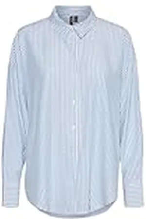 VERO MODA Oversize Shirt Vmnora LS Wvn Ga Noos-Camiseta de Gran tamaño, , S Mujeres