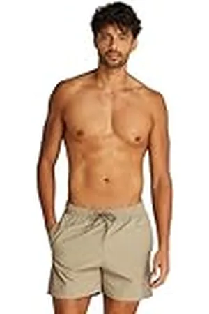 Calvin Klein Bañador Hombre Medium Drawstring con logotipo, Beige (Laurel Oak), L