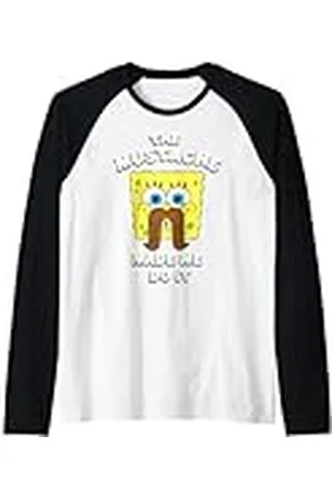 Spongebob Bob Esponja El Bigote Me Hizo Hacerlo Camiseta Manga Raglan