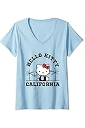 Sanrio Mujer Camiseta Hello Kitty California Camiseta Cuello V