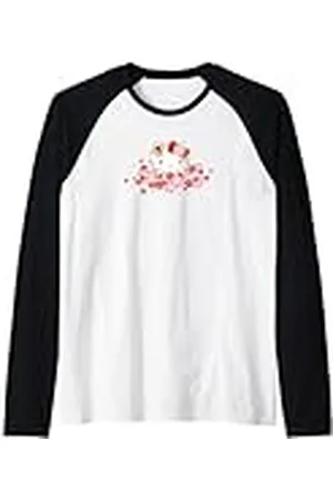 Sanrio Hello Kitty Flor de Cerezo Primavera Sakura Camiseta Manga Raglan