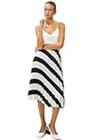 Koton A Line Satin Pleated Midi Skirt Falda, , 50 De Las Mujeres
