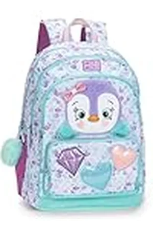 FRANCO COSIMO PANINI Mofu Mofu - Mochila escolar oficial Mofu Mofu, mochila para niña con 2 amplios espacios centrales, bolsillos frontales y laterales, correas ajustables y acolchadas, respaldo acolchado, 32 x 43 x 23