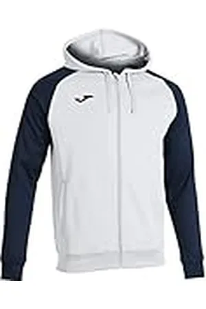 Joma Academy Iv Sudadera con capucha, Hombre, Blanco-marino, XS