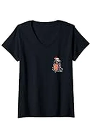 Marvel Mujer Regalo navideño de Guardianes de la Galaxia Rocket de Camiseta Cuello V