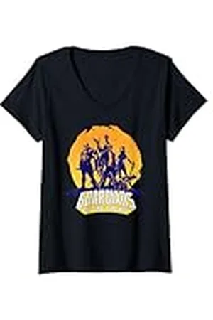 Marvel Mujer Guardianes de la galaxia, clásico de Camiseta Cuello V