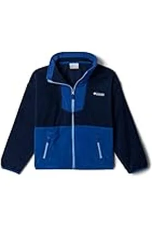 Columbia Youth Unisex Sequoia Grove Full Zip Fleece, Full Zip Fleece Jacket, Collegiate Navy/Mountain Blue, XL