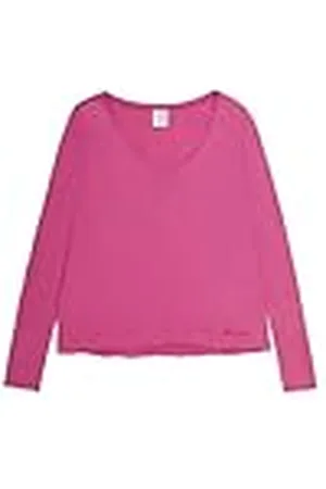 Champion Legacy Minimalist Resort W-L/S Cuello en V Camiseta de Manga Larga, , XS para Mujer