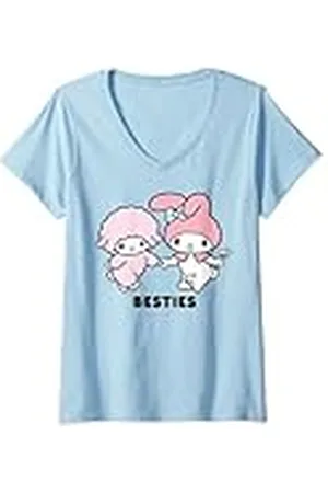 Sanrio Mujer Las mejores amigas de My Melody Camiseta Cuello V