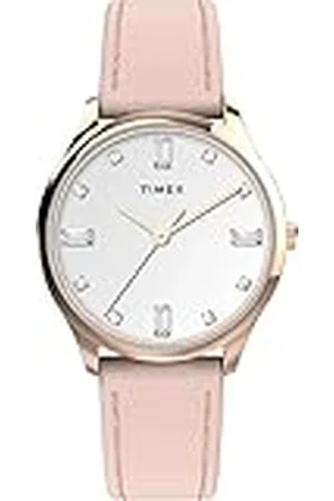 Timex Reloj Main Street para mujer 32mm con correa de cuero TW2V76600