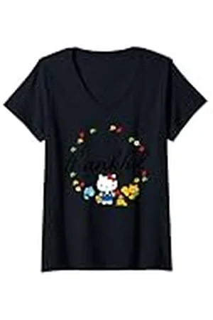 Hello Kitty Mujer : Gracias Camiseta Cuello V