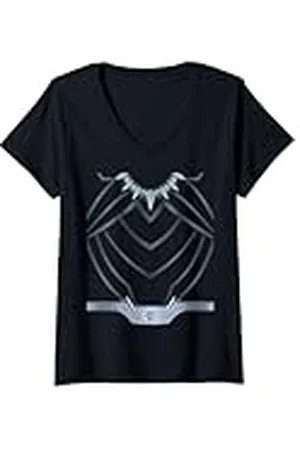 Marvel Mujer Panther Costume Camiseta Cuello V