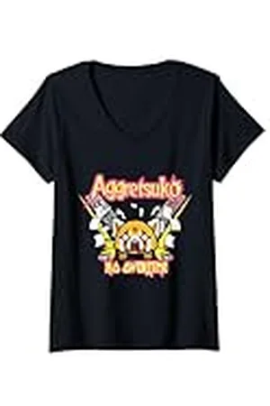 Sanrio Mujer Aggretsuko Rage No Overtime - Camiseta Camiseta Cuello V