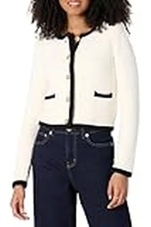 Amazon Jersey Tipo Cárdigan de Corte Regular de Peso Medio Mujer, , XXL
