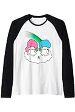 Sanrio Trébol Little Twin Stars del Día de San Patricio Camiseta Manga Raglan