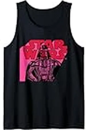 STAR WARS Camiseta con logotipo de y Darth Vader en color rosa Camiseta sin Mangas