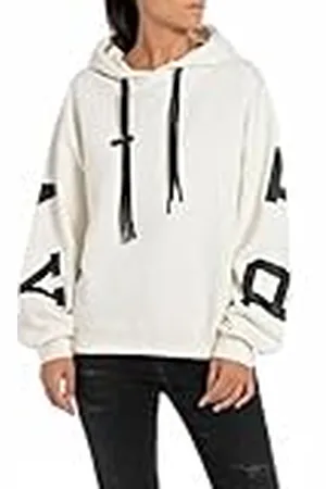 Replay W3632d Sudadera con Capucha, , L para Mujer