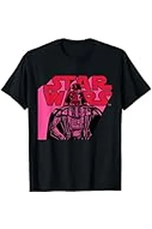 STAR WARS Camiseta con logotipo de y Darth Vader en color rosa Camiseta