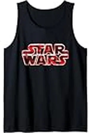 STAR WARS Logo Red Metal Swirl Camiseta Camiseta sin Mangas