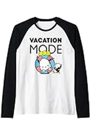 Sanrio Modo de vacaciones para perros en Pochacco Camiseta Manga Raglan