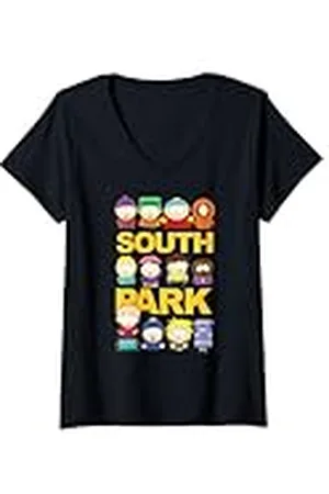 South Park Mujer Grupo Jumbo Camiseta Cuello V