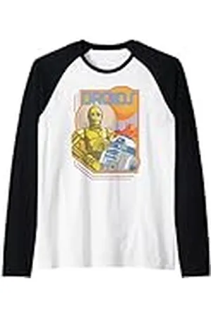 STAR WARS Droides C-3PO y R2-D2 de Camiseta Manga Raglan