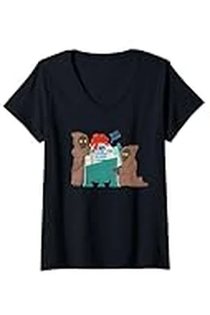STAR WARS Mujer Envoltorio de regalo Holiday Jawas R2-D2 Camiseta Cuello V