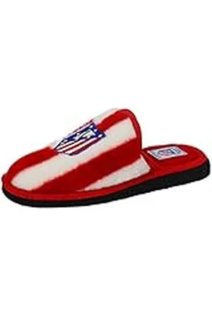 ANDINAS 799-20 Zapatillas de casa Unisex, Multicolor (RAYAS BLANCO-ROJO BORD. ATCO. MADRID), 41 EU