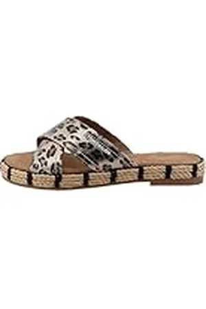 TOM TAILOR 5390850022, Sandalias deslizantes Mujer, Plata, 41 EU