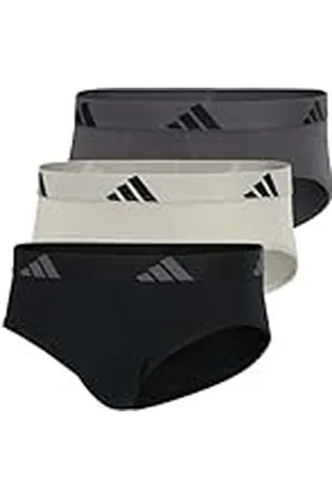 adidas Herren Unterwäsche Slip 3er Pack-Brief (3pk) -Active Flex Cotton Ropa Interior, Assorted_4am001, M Hombres