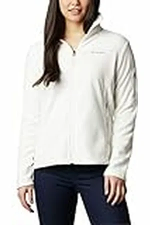 Columbia Fast Trek II Jacket - Forro Polar para Mujer, Color Blanco, Talla M