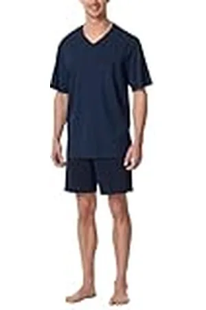 Schiesser Schlafanzug Kurz V-Ausschnitt-Nightwear Set Juego de Pijama, , 58 Hombres