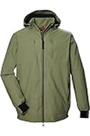Stoy Chaqueta funcional para hombre, impermeable con capucha extraíble, tallas grandes STS 16 MN BLSN, color , 4XL, 43104-000